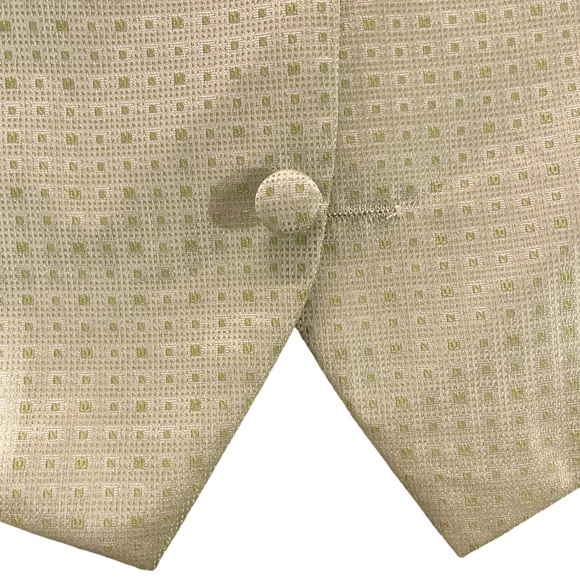 Kids Dream Gold Square Pattern Vest Tie Set Boys and Youth - Picture 3 of 3